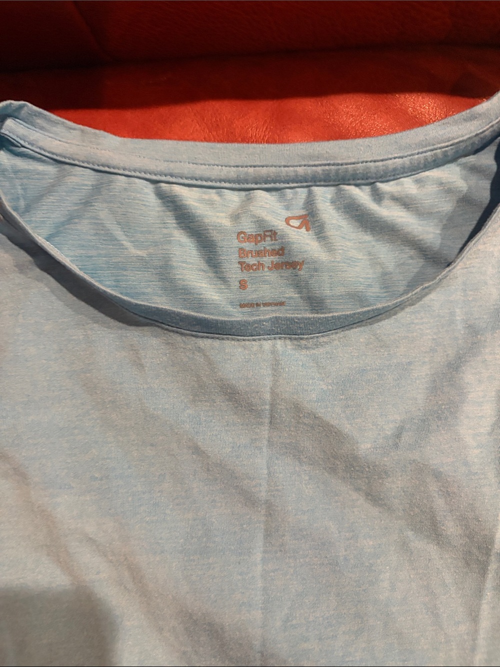 Gap Fit Blue Women’s Tank Top Brushed Tech Jersey Small - Picture 2 of 3
